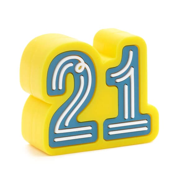 Charmers 21st Birthday Silicone Charm