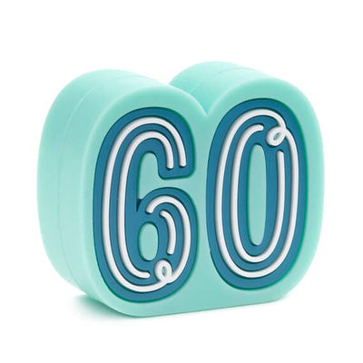 Charmers 60th Birthday Silicone Charm