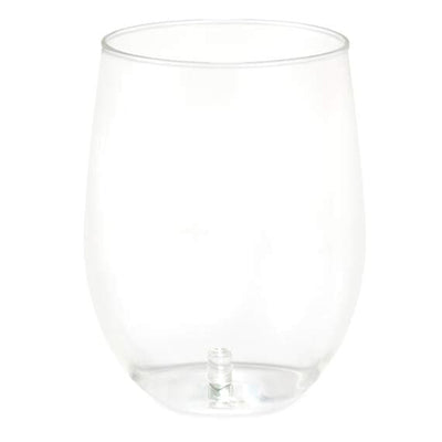 clear wine glass on a white background