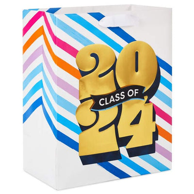 Class of 2024 Medium Graduation Gift Bag, 9.6"