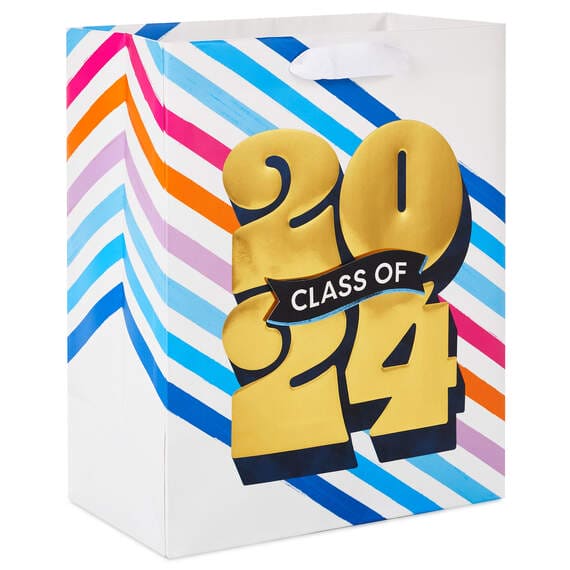 Class of 2024 Medium Graduation Gift Bag, 9.6"
