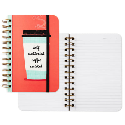 Coffee Assisted Spiral Notebook