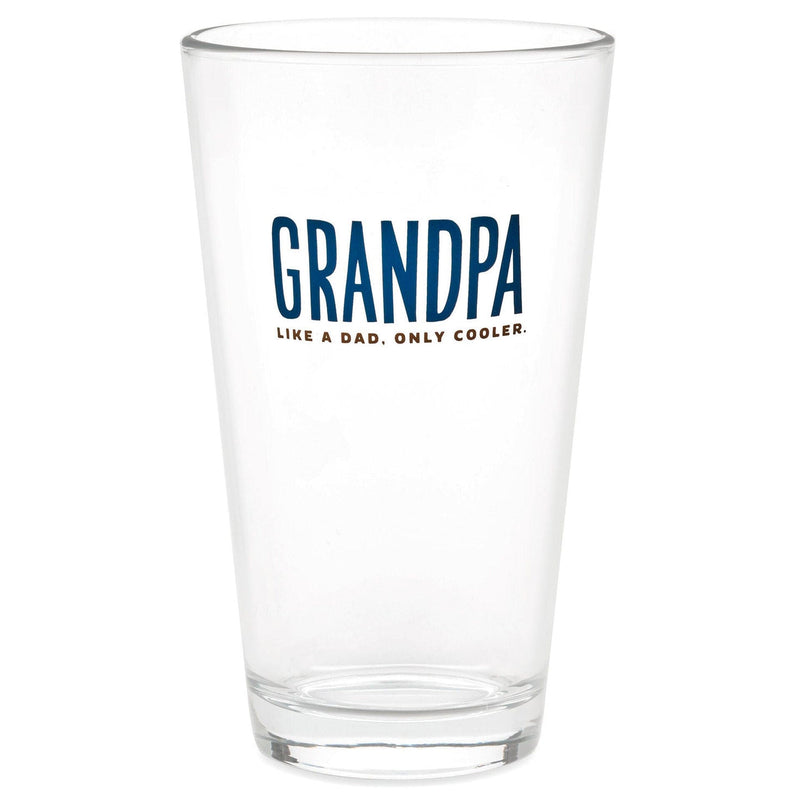 Grandpa Only Cooler Pint Glass