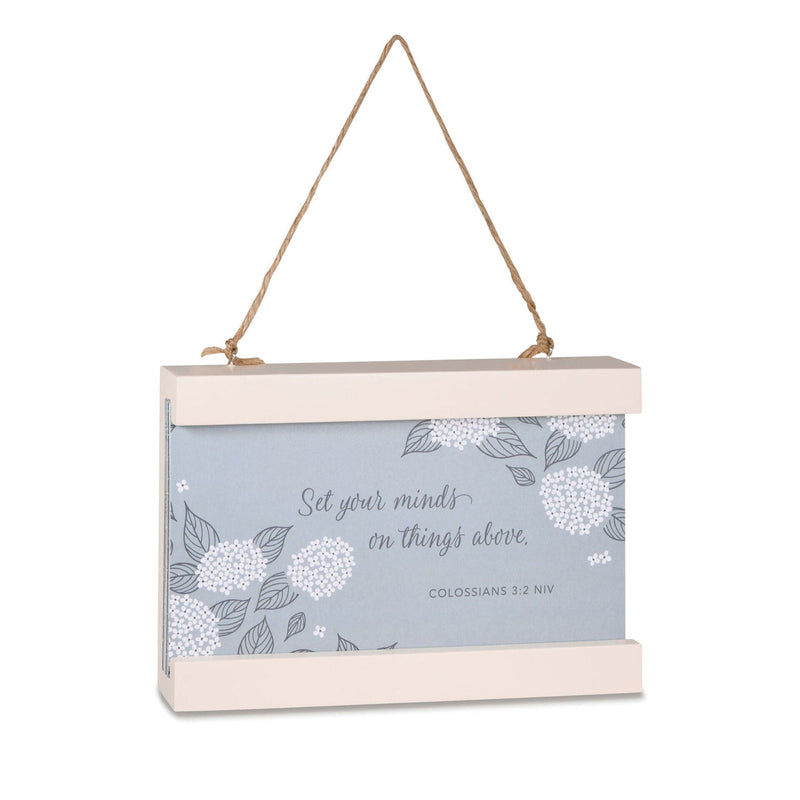 Framed set of 30 scripture cards with inspirational Bible verses for daily encouragement and home display.