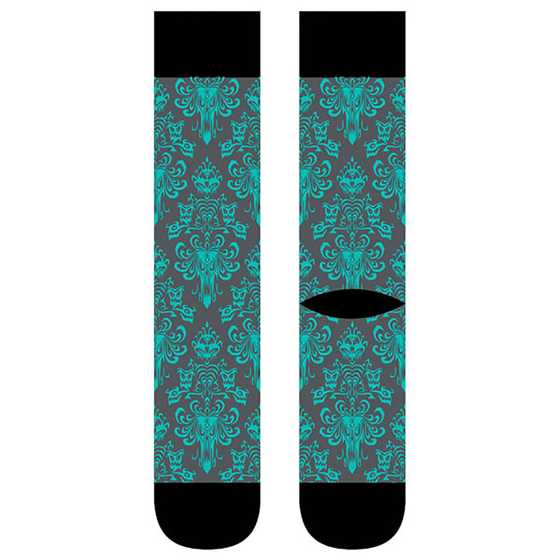 Disney The Haunted Mansion Wallpaper Crew Socks