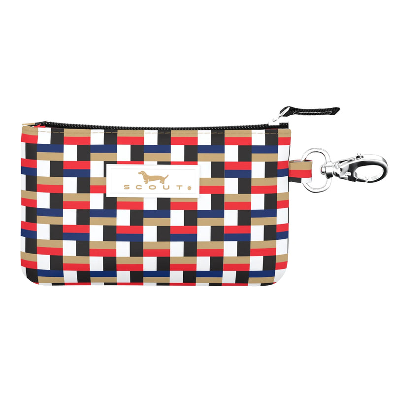 Stack Efron IDKase Card Holder with key clasp and clear ID window