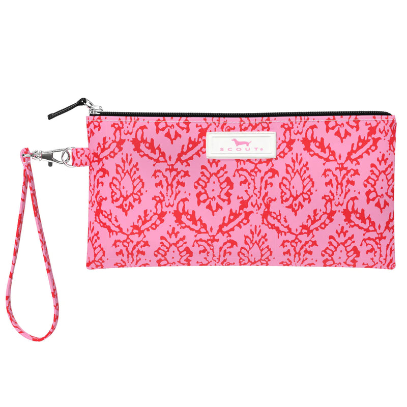 X-Small Kate Wristlet in Megan The Medallion print, lightweight with detachable strap
