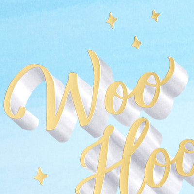 Assorted congratulations cards with gold foil, marble, blue, and dotted designs, bold script lettering, Hallmark, boxed set of 12 with envelopes.
