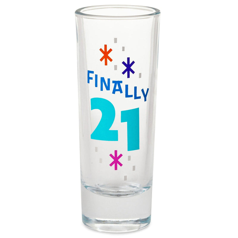 Finally 21 Shot Glass, 2 oz.