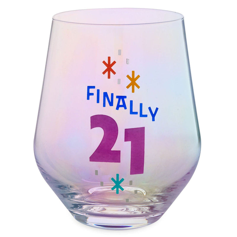 Finally 21 Stemless Wine Glass, 16 oz.
