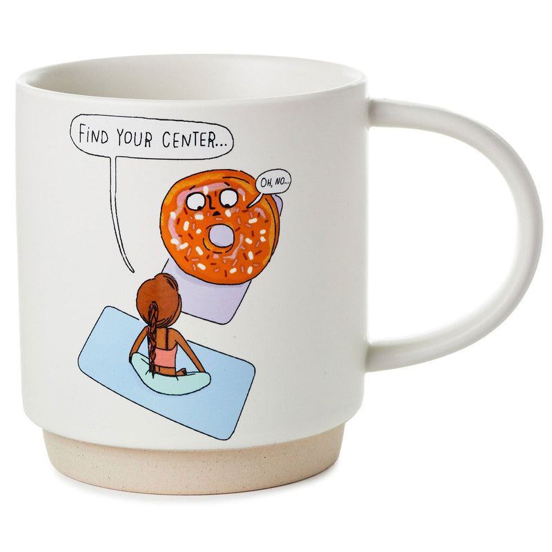 Find Your Center Yoga Funny Mug, 16 oz.