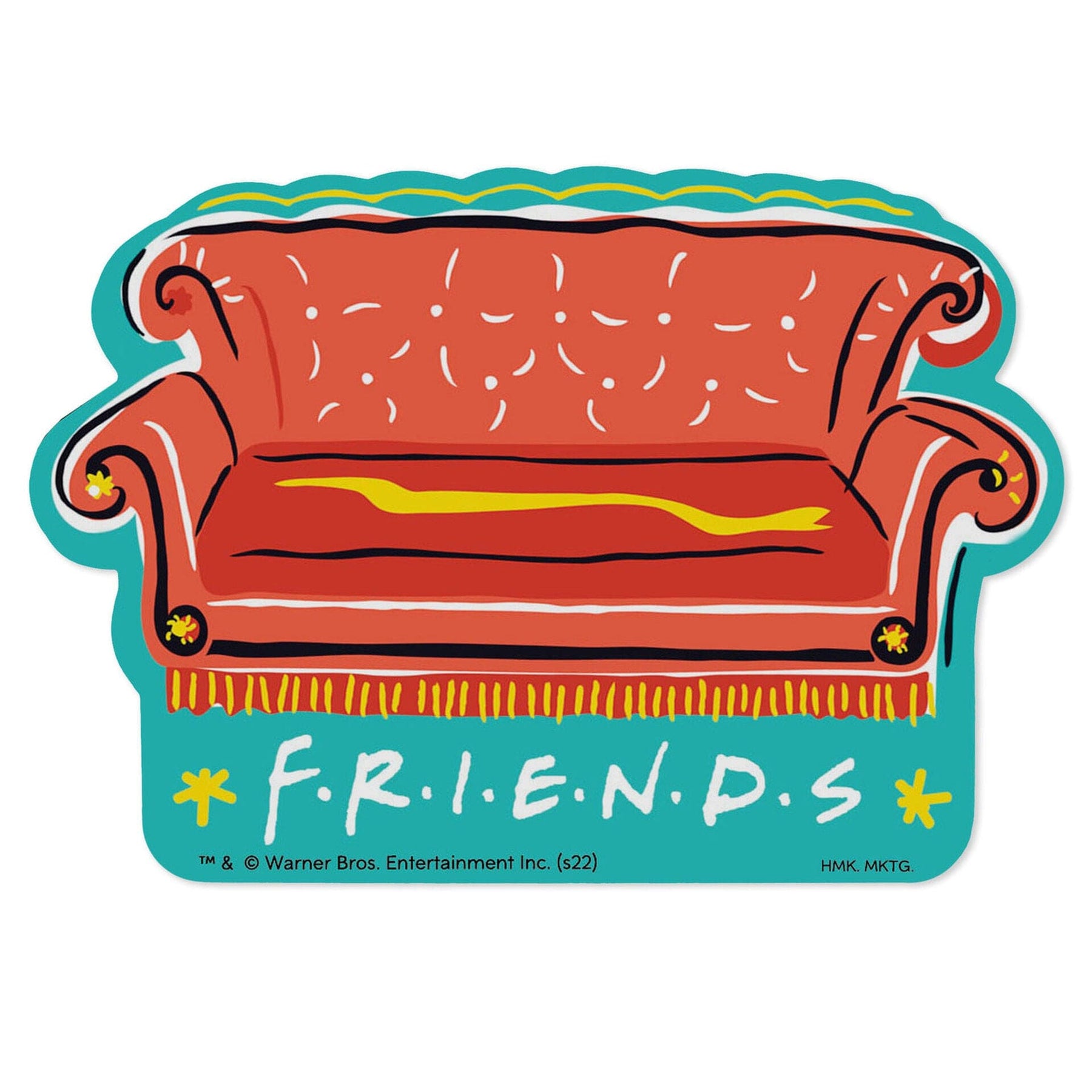 Hallmark Decal Hallmark Friends Central Perk Couch Vinyl Decal – Banner's Hallmark