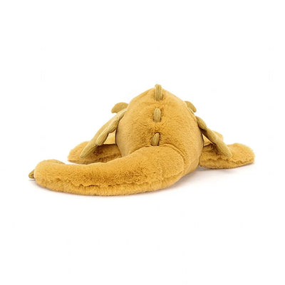 Golden Jellycat plush dragon toy