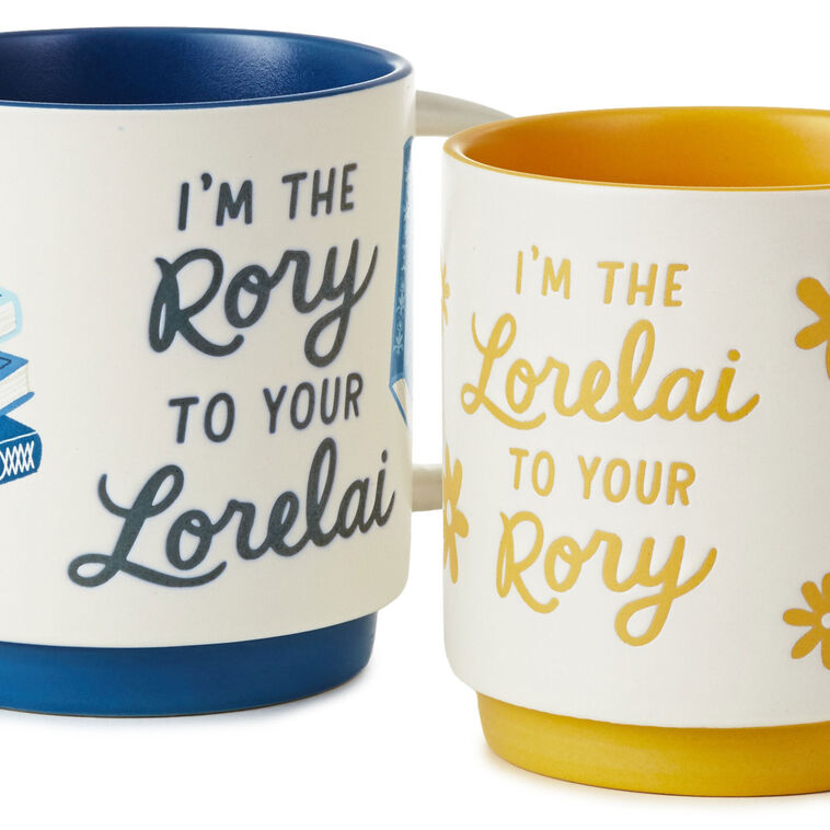Gilmore Girls Lorelai and Rory Stacking Mugs, Set of 2