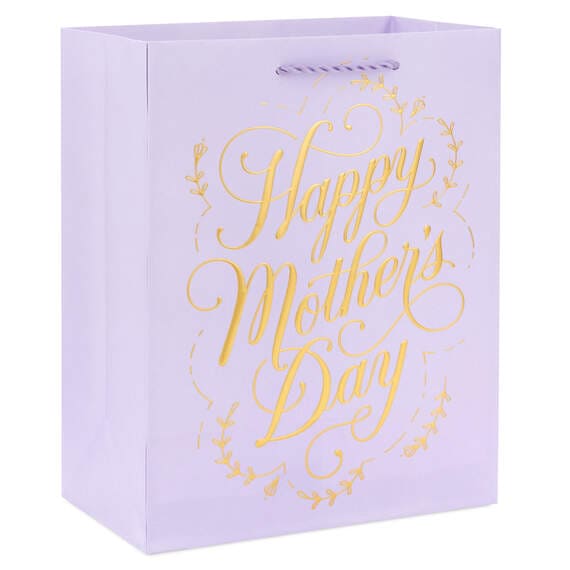 Hallmark 9.6" Gold Script on Lilac Medium Mother&