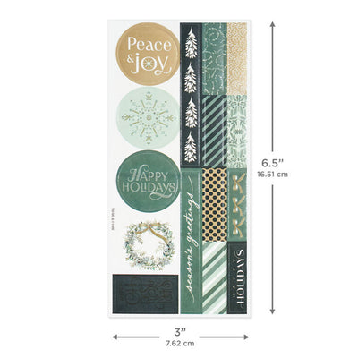 Gold Toile Holiday Tissue Paper With Stickers, 10 sheets