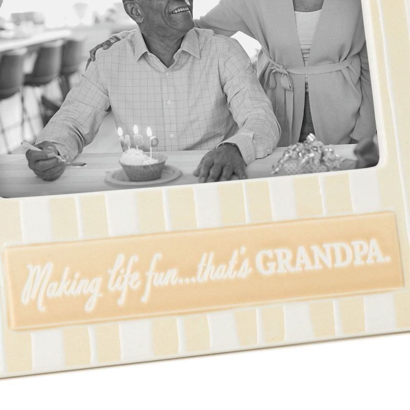 Grandpa Makes Life Fun Picture Frame, 4x6