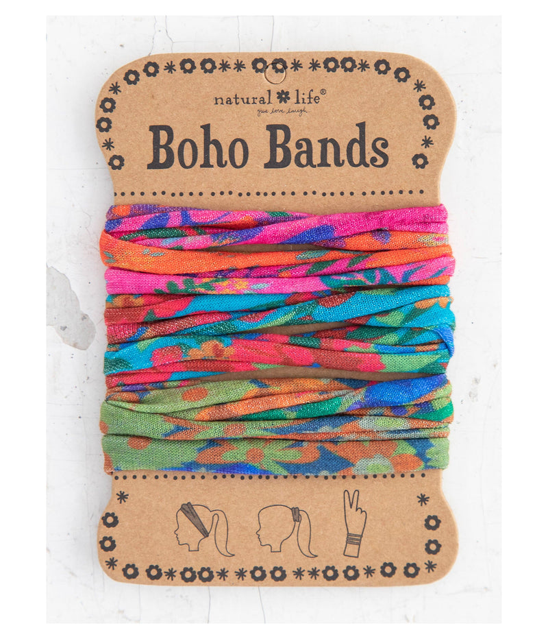 Boho Bands Hair Ties, Set of 3 - Multi Floral