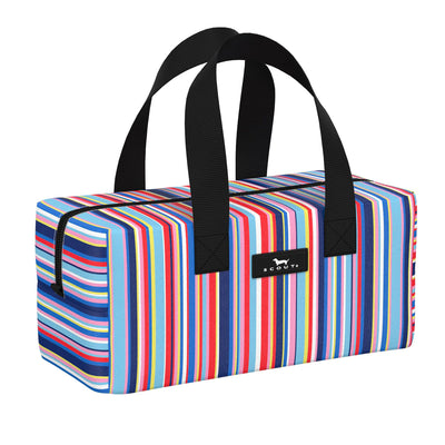 Gift N Go Line and Dandy compact gift bag and zip pouch with two handles, wipes clean, zips shut