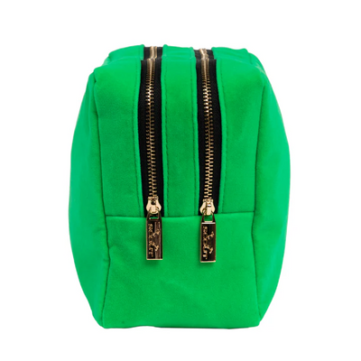 2-Way Toiletry Bag - Green Velvet