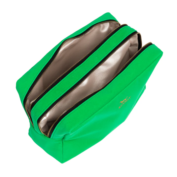 2-Way Toiletry Bag - Green Velvet