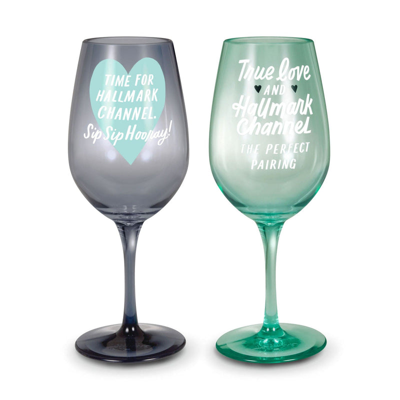 Hallmark Channel Perfect Pairing Acrylic Wine Glasses, Set of 2