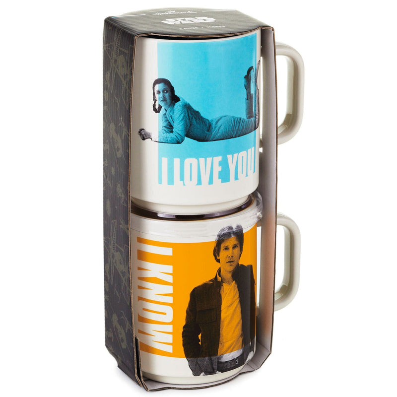 Star Wars™ Han Solo™ and Princess Leia™ Bespin™ I Love You I Know Stacking Mugs, Set of 2