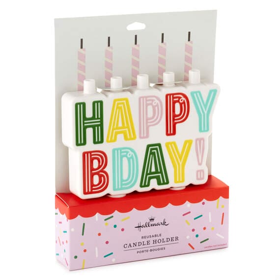 Happy Birthday Candle Holder