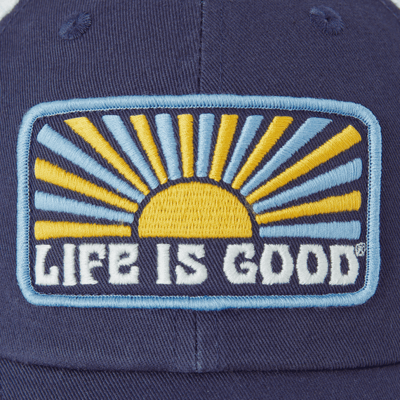 Life is Good Sun Mesh Back Hat - Blue