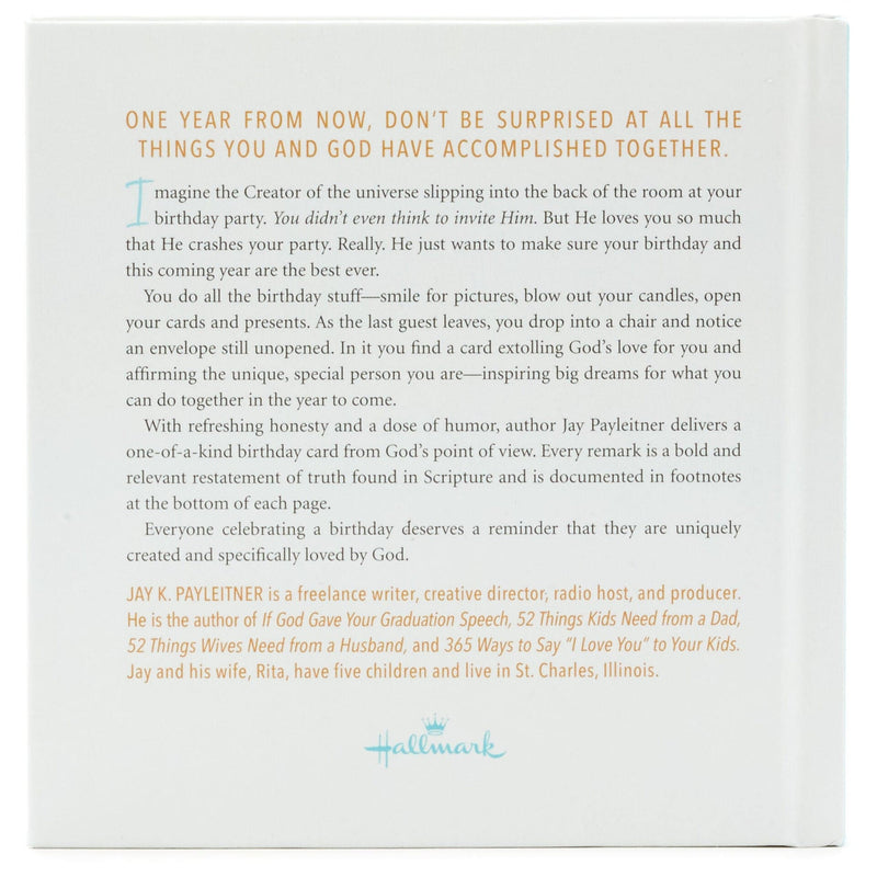 If God Wrote Your Birthday Card book, offering heartfelt and personalized birthday messages filled with God&