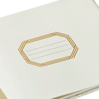 Ivory and Gold Guest Book