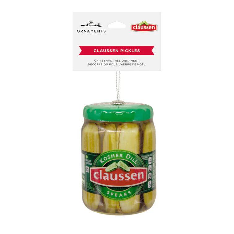 Kraft Claussen Pickles Jar Shatterproof Ornament