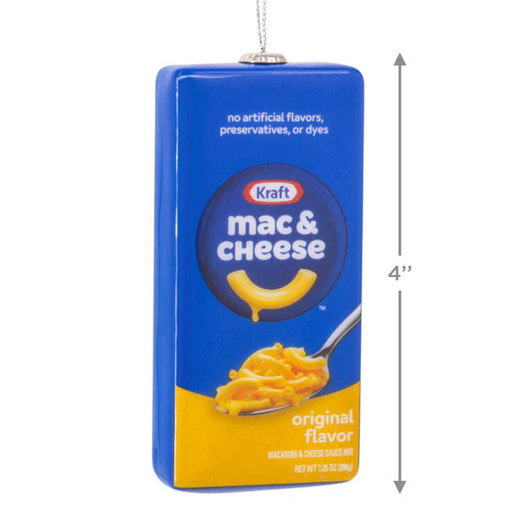 Kraft Mac & Cheese Box Shatterproof Ornament