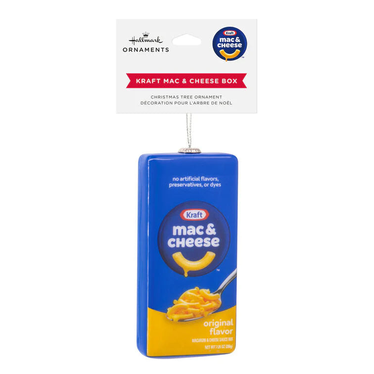Kraft Mac & Cheese Box Shatterproof Ornament