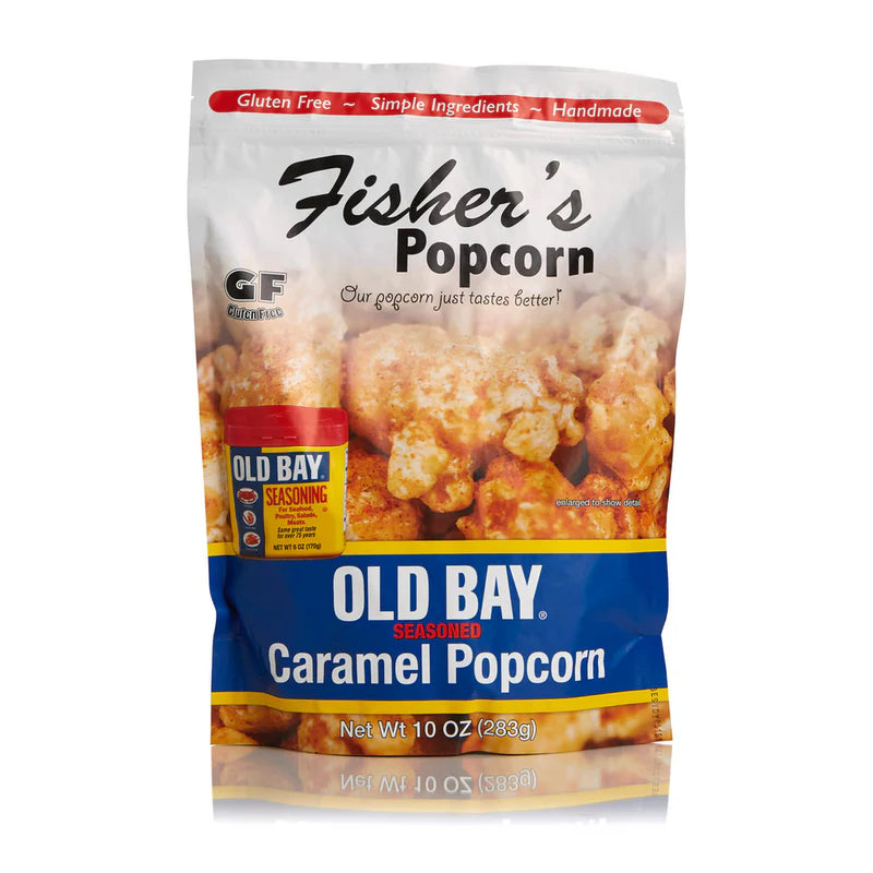 Old Bay Seasoned Caramel Popcorn 10 oz