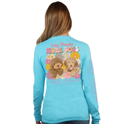 Less People More Dogs - Women's Long Sleeve Tee