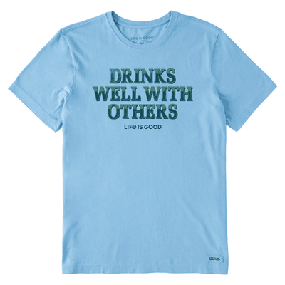 Men's Drinks Well With Others Pub Script Crusher Tee