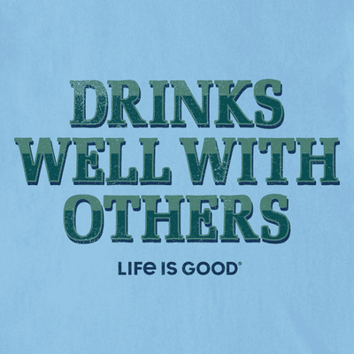 Men's Drinks Well With Others Pub Script Crusher Tee