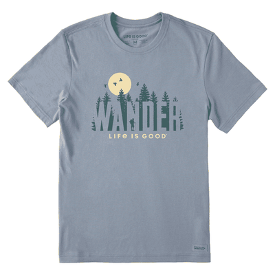  Men's Crusher-LITE t-shirt in forest graphic print with lightweight cotton fabric and relaxed fit

