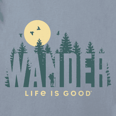  Men's Crusher-LITE t-shirt in forest graphic print with lightweight cotton fabric and relaxed fit

