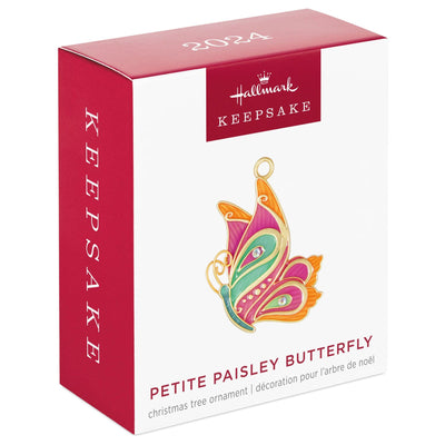 Mini Petite Paisley Butterfly Metal Ornament