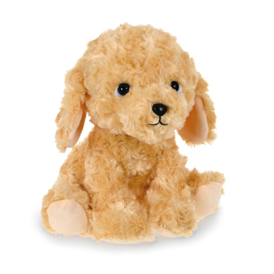 Hallmark 8-inch puppy dog stuffed animal with soft brown fur, floppy ears, and embroidered features.