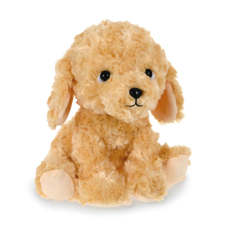 Hallmark 8-inch puppy dog stuffed animal with soft brown fur, floppy ears, and embroidered features.