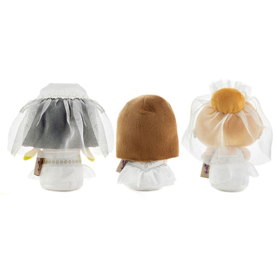 Friends Monica, Rachel and Phoebe in Wedding Dresses Plush, Set of 3