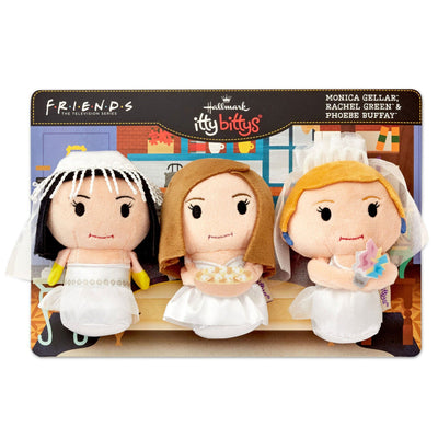 Friends Monica, Rachel and Phoebe in Wedding Dresses Plush, Set of 3