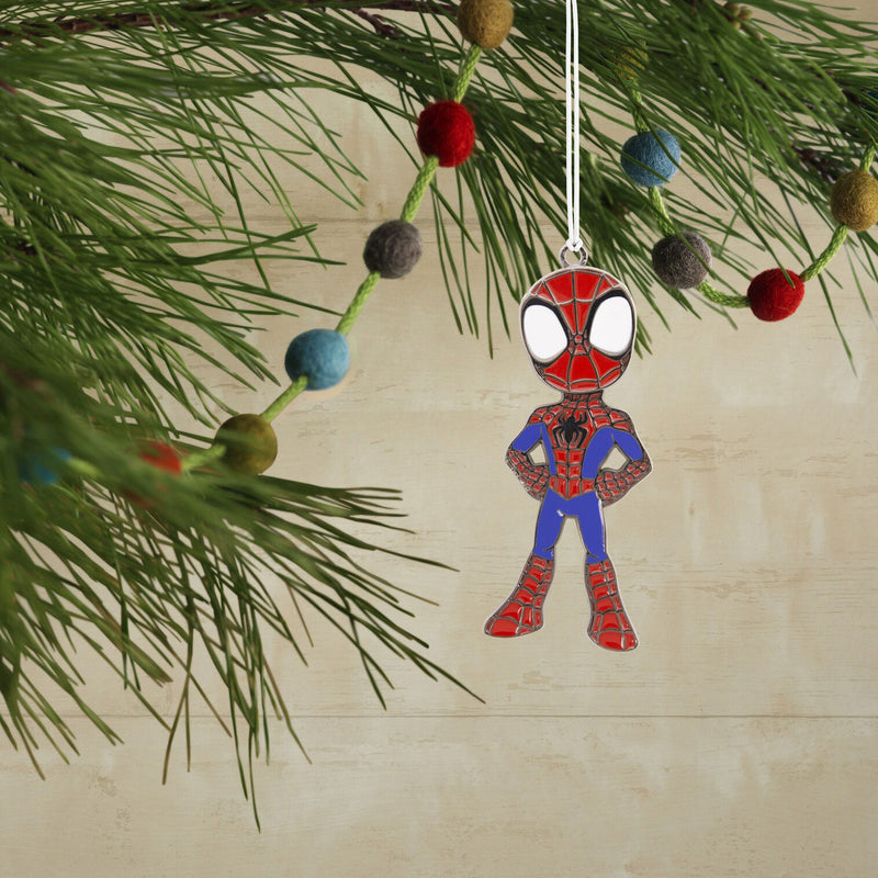 Marvel Spidey and his Amazing Friends Spidey Moving Metal Hallmark Ornament