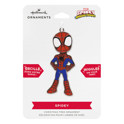 Marvel Spidey and his Amazing Friends Spidey Moving Metal Hallmark Ornament