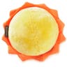 Plush sun toss-around toy with lights and sound effects for interactive play.

