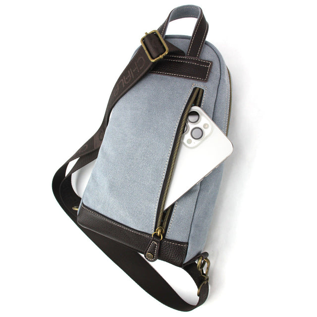 Canvas Sling Bag- Turtle Indigo