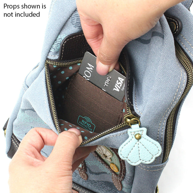 Canvas Sling Bag- Turtle Indigo